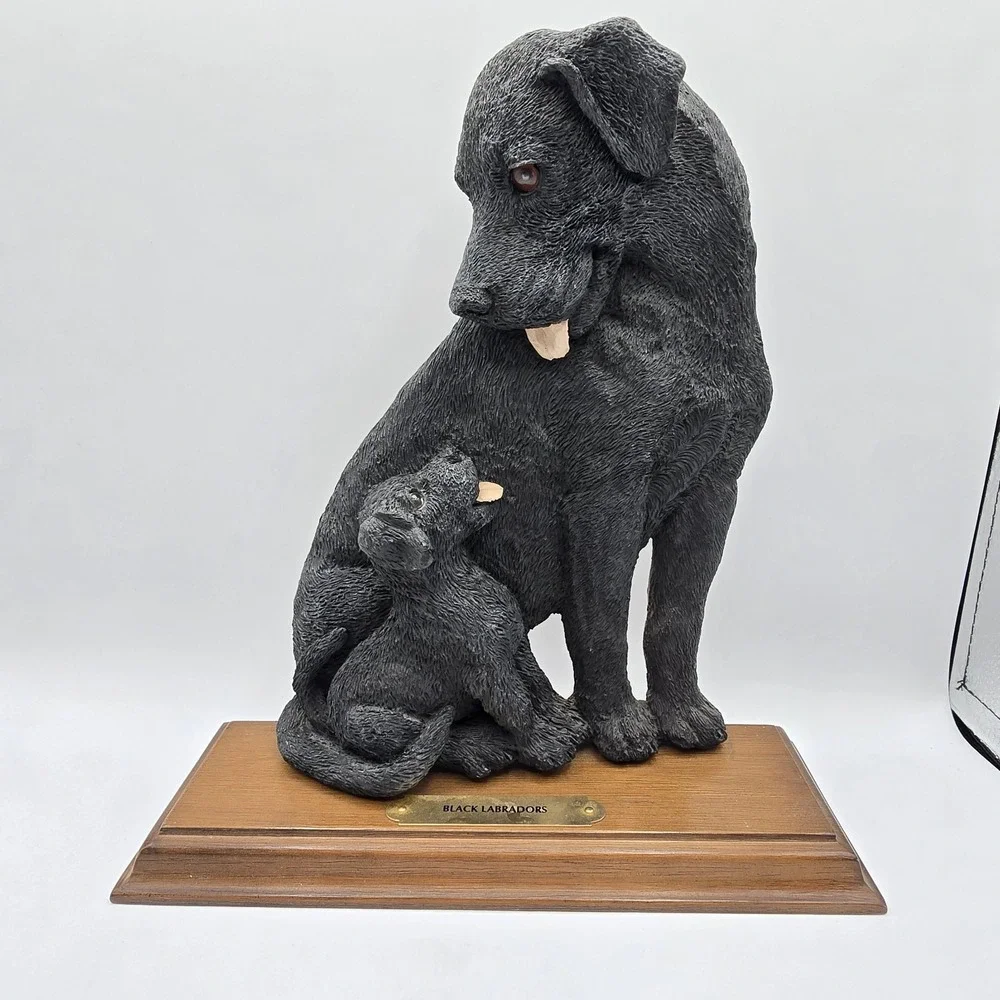 Shelf Images Dog Puppy Shelf Decor Black Lab Labrador‎ Figi Graphics Vtg